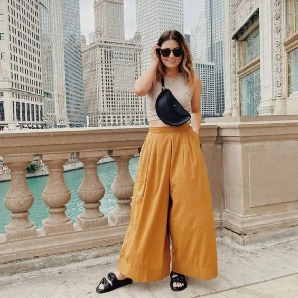 NWT Cotton Wide Leg Fleur Pants - Picture 3 of 6